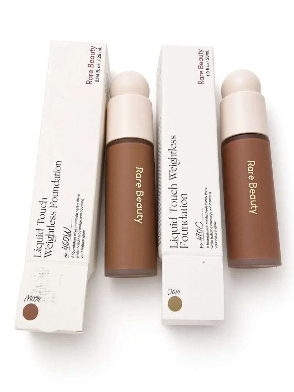 Rare Beauty 2-Pc Lot Foundation 460W 470C Deep Liquid Touch NWT